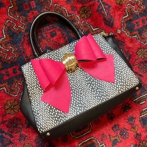 Betsey Johnson Handbag with Removable Bow